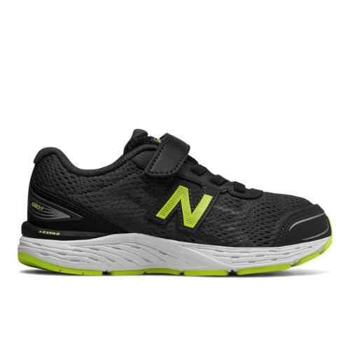 New Balance Hook And Loop 680v5 Kids Grade School Running Shoes - (ka680y-v5b)