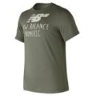 New Balance 73572 Men's Nb Numeric Hand Drawn Tee - Green (mt73572mfg)