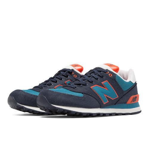 New Balance 574 Winter Harbor Men's 574 Shoes - Pigment, Orange, Bolt (ml574wnc)