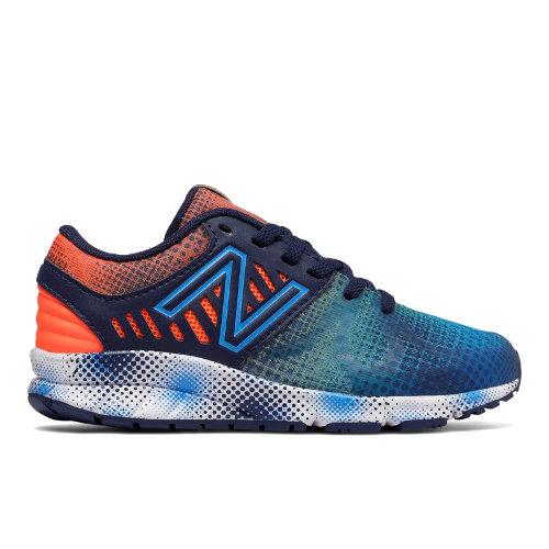 New Balance Electric Rainbow 200 Kids' Pre-school Running Shoes - Blue/orange (kj200pop)