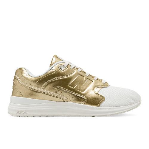 New Balance 1550 Metallic Men's Sport Style Sneakers Shoes - Off White/gold (ml1550gw)