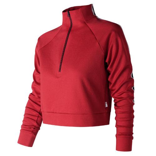 New Balance 91516 Women's Nb Athletics Select Track Pullover - Red (wt91516rep)