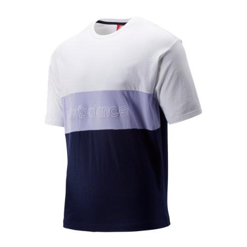 New Balance 93506 Men's Nb Athletics Classic Tee - Navy/white/purple (mt93506pgm)