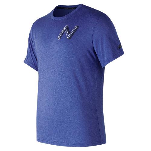 New Balance 73732 Men's Lacrosse 5050 Infinite Tee - Blue (mt73732try)