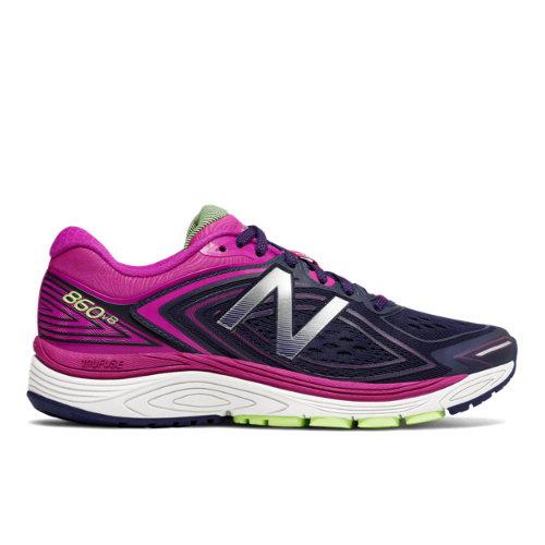 New Balance 860v8 Women's Distance Shoes - Pink/navy (w860gb8) | LookMazing