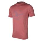 New Balance 61091 Men's Ss Graphic Heather Tech Tee - Chrome Red (mt61091ced)