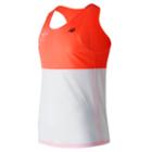 New Balance 71031 Men's Brooklyn Half Breathe Tank - Orange/white (mt71031vsur)