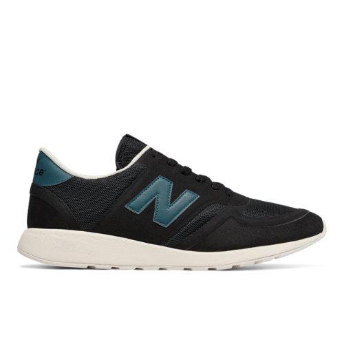 New Balance 420 Re-engineered Suede Men's Sport Style Sneakers Shoes - Black/blue (mrl420bb)
