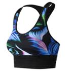 New Balance 61113 Women's Night Floral Crop Racerback - Blue/black (wt61113lfp)