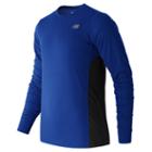 New Balance 53060 Men's Accelerate Long Sleeve - Blue/black (mt53060mib)