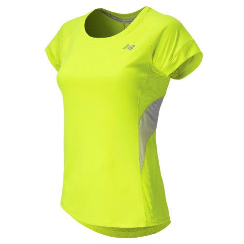 New Balance 4311 Women's Nb Ice Short Sleeve - Hi-lite, Silver Mink (wrt4311hil)