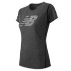 New Balance 53184 Women's Heathered Ss Tee Graphic - (wt53184)