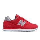 New Balance 574 Luxe Rep Women's 574 Shoes - Red (wl574syb)