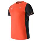 New Balance 63223 Men's Brooklyn Half Nb Ice Ss Tee - Orange (mt63223vsre)