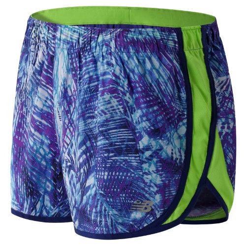 New Balance 53163 Women's Accelerate 2.5 Inch Printed Short - Purple (ws53163tim)