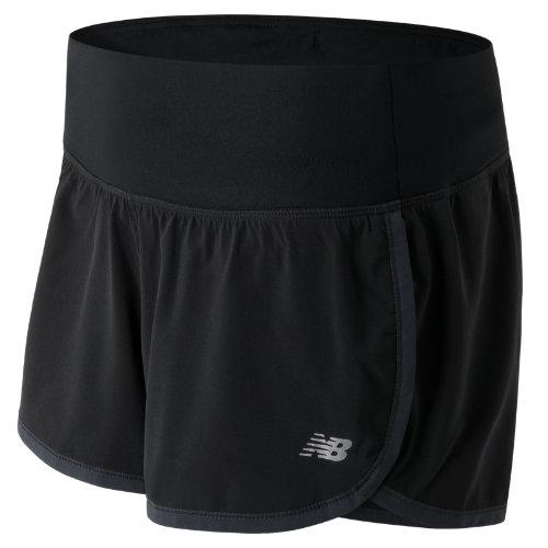 New Balance 61232 Women's Impact 3 Inch Short - Black (ws61232bk)