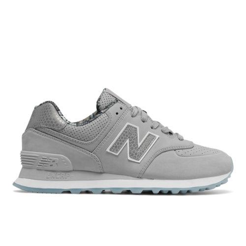 New Balance 574 Luxe Rep Women's 574 Shoes - Silver (wl574sya)