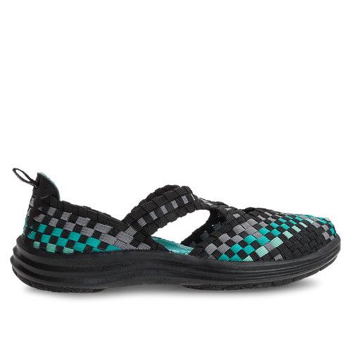 Cobb Hill Wow-ch Women's Recently Reduced Shoes - Black, Teal, Silver (cbo01bkm)