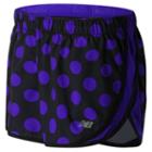 New Balance 53163 Women's Accelerate 2.5 Inch Printed Short - Purple/black (ws53163ssl)