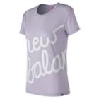 New Balance 73505 Women's Nb Logo Tee - Purple (wt73505thi)