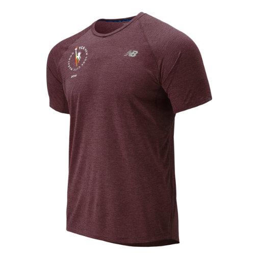 New Balance 93200 Men's Nyc Marathon Impact Run Mesh Short Sleeve - Purple (mt93200mhhh)