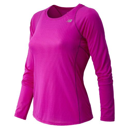 New Balance 4327 Women's Accelerate Long Sleeve - Poisonberry, Mulberry (wrt4327pbr)