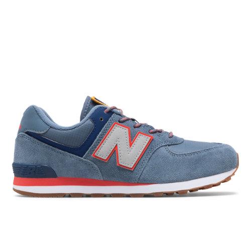 New Balance 574 Kids Grade School Lifestyle Shoes - Blue/pink (gc574paa)