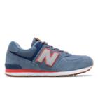 New Balance 574 Kids Grade School Lifestyle Shoes - Blue/pink (gc574paa)