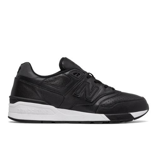 New Balance 597 Leather Men's Running Classics Shoes - Black (ml597bll)