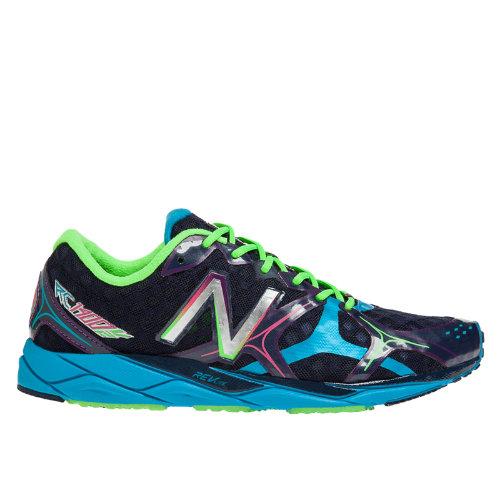 New Balance 1400v2 Women's Racing Flats Shoes - Black, Light Blue, Neon Green (w1400si2)