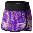 New Balance 71231 Women's Impact 3 Inch Short Print - Purple/black (ws71231edv)
