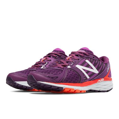 New Balance 1260v5 Women's Stability And Motion Control Shoes - Purple, Orange (w1260po5)