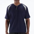 New Balance 8710 Men's Pro Elite Short Sleeve - Team Navy, Athletic Grey (tmuj8710tnv)