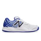 New Balance 696v3 Men's Tennis Shoes - White/blue (mch696r3)