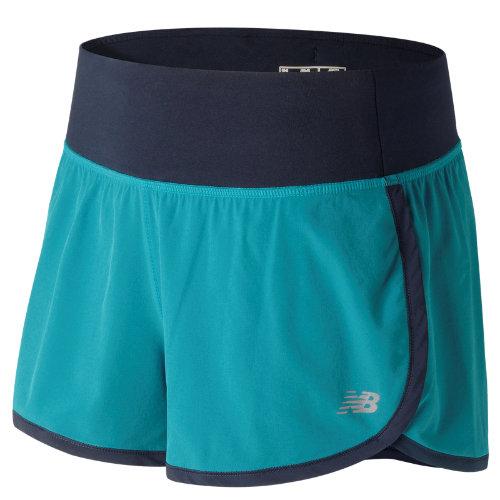 New Balance 61232 Women's Impact 3 Inch Short - Blue/navy (ws61232dnb)