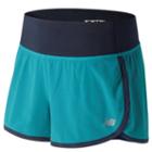 New Balance 61232 Women's Impact 3 Inch Short - Blue/navy (ws61232dnb)