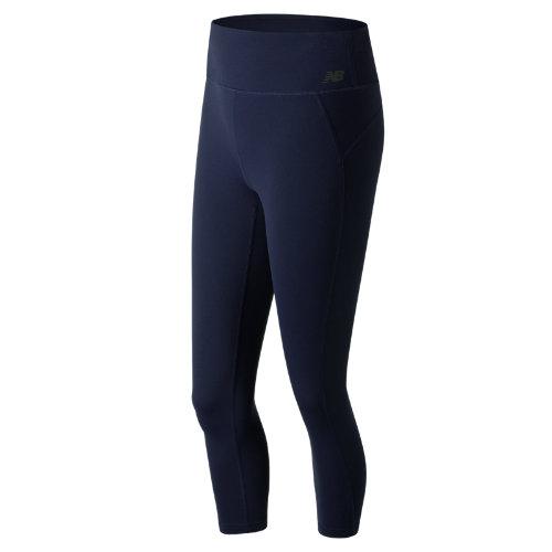 New Balance 71149 Women's Premium Performance 3/4 Crop - Navy (wp71149pgm)