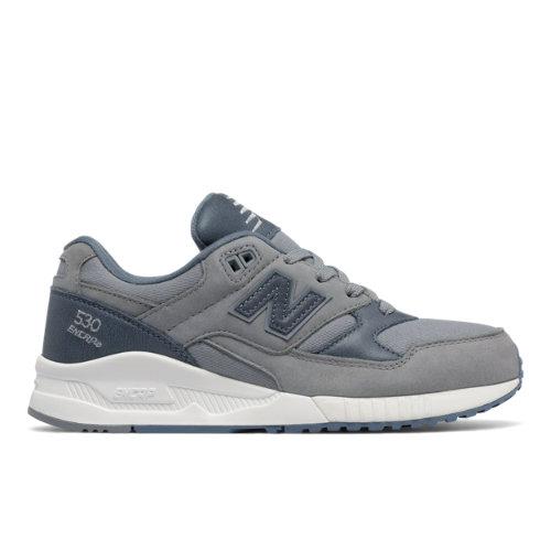 New Balance 530 Canvas Waxed Women's Running Classics Shoes - Grey/blue (w530asc)