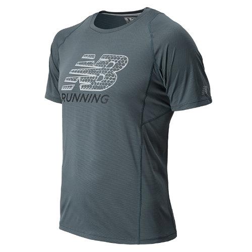 New Balance 4330 Men's Accelerate Short Sleeve Graphic - Lead (mrt4330led)