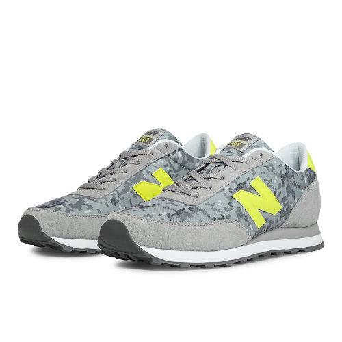 New Balance Camo 501 Men's Running Classics Shoes - Grey, Yellow (ml501tca)
