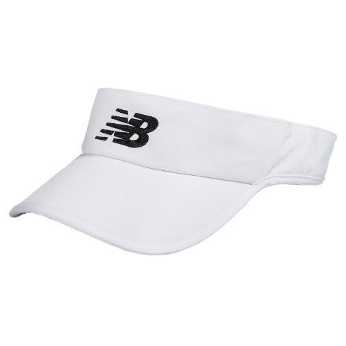 New Balance Men's & Women's Athletic Visor - White, Black (nb9073wt)