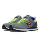 New Balance 515 Women's Running Classics Shoes - Grey, Lime Green, Dazzling Blue (wl515gp)