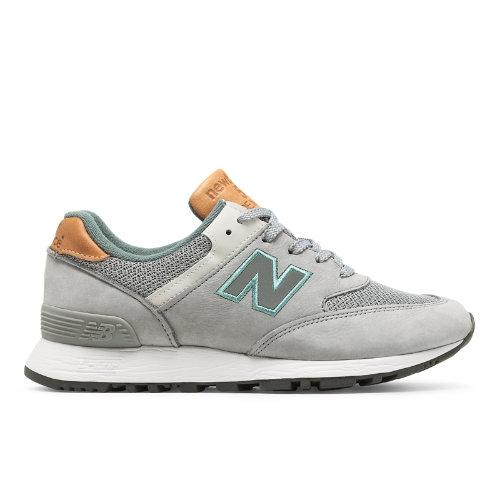 New Balance 576 Made In Uk Nubuck Women's Running Classics Shoes - Grey/blue (w576nbg)