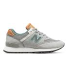 New Balance 576 Made In Uk Nubuck Women's Running Classics Shoes - Grey/blue (w576nbg)
