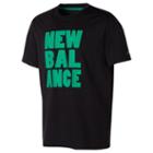 New Balance 12513 Kids' Short Sleeve Graphic Tee - Black (bt12513bk)