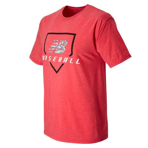 New Balance 559 Men's Baseball Digiplate Tee - Red/grey/blue (tmmt559tre)
