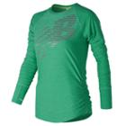 New Balance 71212 Women's Viz Long Sleeve - Green (wt71212vjh)