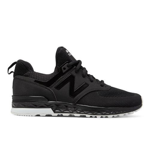 New Balance 574 Sport Kids Grade School Lifestyle Shoes - Black (kfl5745g)