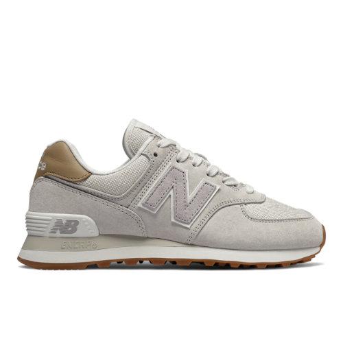 New Balance 574 Women's 574 Shoes - Grey/pink (wl574lcc)