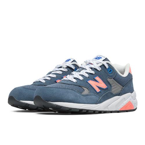 580 New Balance Women's Running Classics Shoes - Blue Jewel, Shell Pink, Grey (wrt580xc)